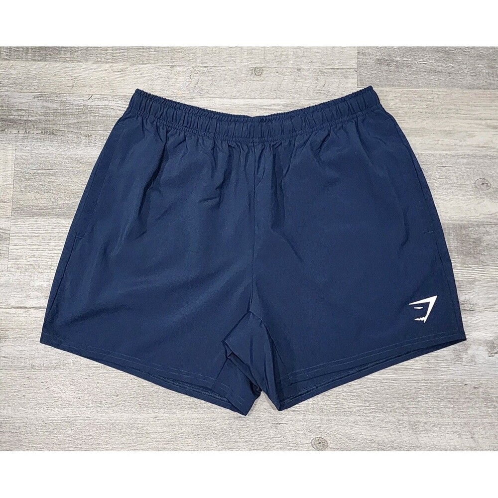 Gymshark Men’s Blue Athletic Gym Training Shorts Sizes M  5" Inseam Drawstring